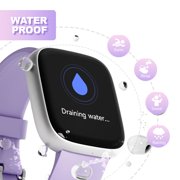 TOOBUR Smart Watch for Women, 1.83 Fitness Tracker Watch with Step Tracker/Pedometer/Sleep, IP68 Waterproof Smartwatch Calls Compatible iOS Android Lilac