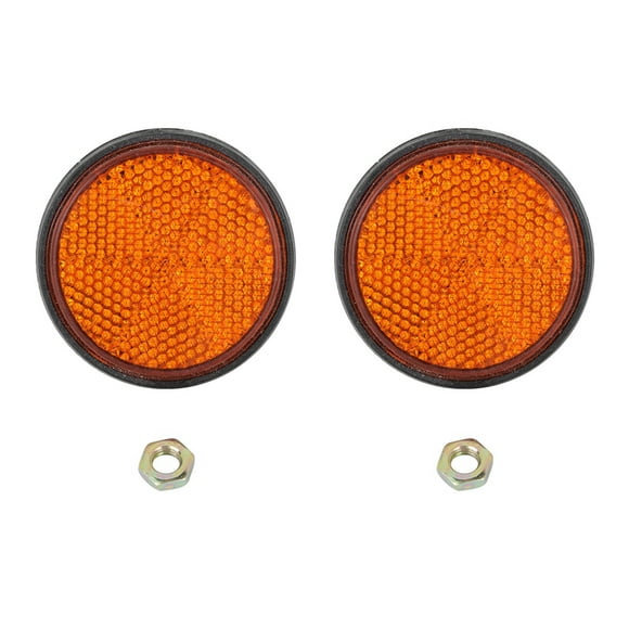 Car Reflector,2 Pcs Round Reflector Reflector Red Reflector Multi-Functional