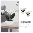 thumbnail image 5 of LOLIPPYY 2-Pack White Artificial Phalaenopsis Orchid , Realistic Fake Potted Plant Home and Office Decor, 5 of 8