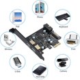 thumbnail image 5 of Extension PCI-E vers USB 3.0 2 Ports, avec Connecteur d'Alimentation SATA 15 Broches et Interface USB3.0 19 Broches, Adapté, 5 of 5