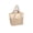 🥝 Beige_Hot#411, variant on Large Capacity Beach Bag Color Block Mesh Shoulder Tote - Open Top Oversized Travel Organizer, Multi Pocket Compartment Design, Versatile Everyday Carry