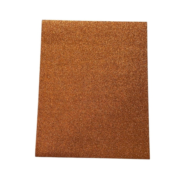 Foamy Diamantado Cobre Tamaño Carta 21.5x27.5 cm espesor 1.6mm con 10 piezas