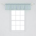 thumbnail image 2 of Ambesonne Geometric Window Valance, Simplistic Contemporary Pattern of Motif with Triangles, Curtain Valance for Kitchen Bedroom Decor with Rod Pocket, 54" X 12", Pearl Sea Blue, 2 of 2