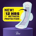 thumbnail image 4 of Poise Overnight Ultra Thin Incontinence Pads with Wings, 8 Drop Extra Absorbent, 20 Count, 4 of 13