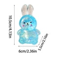 thumbnail image 2 of 2026 Edition Shimmering Big Eared Rabbit Squeeze, High-Quality Maltose Stress Relief - Crystal Bunny Fidget, Hand-Pinching Sensory Toys, Soft Squeeze Decompression Dough for Adults, 2 of 3