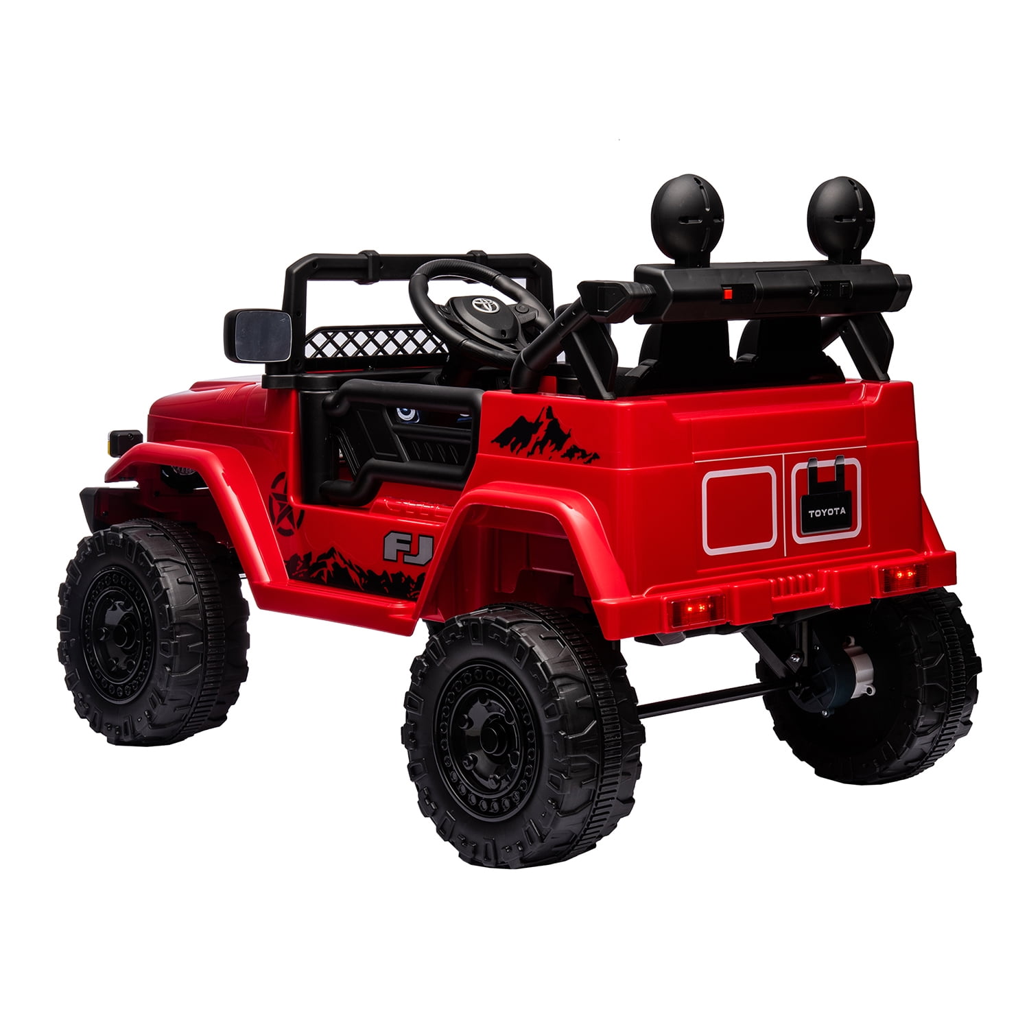 CIPACHO Licensed TOYOTA FJ Cruiser 12 V Powered Ride On Car 2.4G with Parents Remote Control, Electric Car for Kids, Red CIPACHO Licensed TOYOTA FJ Cruiser 12 V Powered Ride On Car 2.4G with Parents Remote Control, Electric Car for Kids, Red