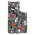 thumbnail image 2 of Halloween Gray Ghosts Cats and Pumpkins Toddler Nap Mats for Kids Preschool,50"x20" Sleeping Mat Bag or Kids,Toddler Sleeping Bag,Toddler Nap Mat or Daycare, 2 of 6