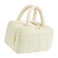 thumbnail image 3 of Milaget Toiletry Bag Multipurpose Makeup Case for Backpacking Camping Business Trips Beige, 3 of 9