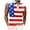 Red D, variant on American Flag Sleeveless Half Zip Polo Shirt Men Retro 4th of July Patriotic Shirt USA Flag Graphic Gym Workout Tank Tops