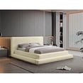 thumbnail image 3 of Bowery Hill Contemporary Textured Soft Cream Corduroy Queen Bed, 3 of 8