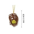 thumbnail image 4 of AuroraX Christmas Baseball Glove Ornament 3.1 Inch Mini Sports Decoration for Christmas Tree, Hanging Holiday Decoration, 4 of 5