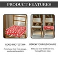 thumbnail image 5 of SEANATIVE Santa Claus Chair Covers for Dining Chairs Cute Chair Seat Covers Set of 6 Dining Room Chair Seat Protective Cover Christmas Decor Chair Cushion Cover for Home Restaurant, 5 of 7