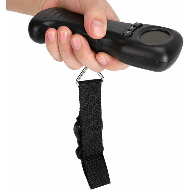 Báscula de equipaje de viaje de 50 kg, báscula de peso colgante portátil, báscula de equipaje/báscula de gancho colgante de peso para pesaje de maletas