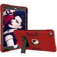 thumbnail image 6 of Kids iPad Case for iPad 9th / 8th / 7th Generation (2021/2020/2019) 10.2 Inch, Slim Duty Drop Proof Shockproof Protective Cover with Kickstand for Apple iPad 10.2 inch (Red&Black), 6 of 14
