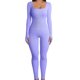 thumbnail image 3 of Body elegante de manga corta con cuello cuadrado para mujer, body ajustado liso, ropa interior básica que combina con todo, camiseta informal, Top Sexy de oficina para mujer, 3 of 5