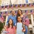 thumbnail image 5 of PMU 8 Ft Patriotic American Flag Bunting Banner | 4th Of July Patriotic Decorations | Fourth of July | USA Flag Pennant Banner | Easy to Hang Patriotic Party Decorations (12/Pkg) Pkg/1, 5 of 7