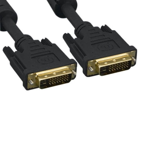 Kentek 25 feet FT DVI digital 24+1 pin dual link DVI-D male to male gold plated 28 AWG with EMI Ferrite Filters cable cord black Monitor HDTV PC MAC TV LCD price history on PriceWatchPro