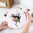 thumbnail image 7 of Cat Embroidery Kit For Beginners Floral Modern Botanical Hand Stitching Needle And Thread Set With Patterns And Instructions, 7 of 7