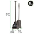 thumbnail image 4 of mDesign Hidden Plunger and Brush Set for Bathroom Toilet - 2 Pack, Bronze, 4 of 9