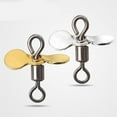 thumbnail image 3 of Necvior 10Pcs Stainless Spinnerbait Props Plug Casting Fly Propeller Spinnerbait DIY Fishing Lures Topwater Fishing Lures, 3 of 10