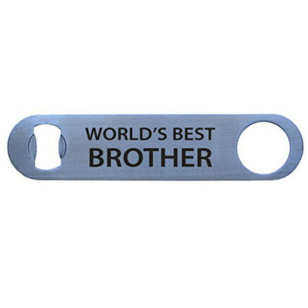 World's Best Brother Bottle Opener - Great Birthday or Christmas Gift for Your (Best Bars For Birthdays)