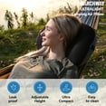 thumbnail image 2 of Ultralight Inflatable Camping Pillow with Soft Washable Cover, Compact Compressible Portable Travel Air Pillow for Outdoor Camp, Sport, Hiking, Backpacking Sleep (Grey), 2 of 2