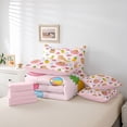thumbnail image 6 of Manfei Lovely Capybara 7-Piece Twin Bedding,Kawaii Pineapples Bedding Comforter Set,Pink,Pink Reversible, 6 of 7