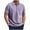 Purple, variant on FRSASU Corduroy Shirt for Men Pullover Short Sleeve Polo Shirt Casual Work Collared Shirt Half Button Up Top Gray