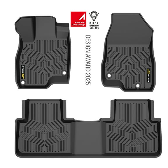 Floor Mats Fit for Acura RDX 2019 2020 2021 2022 2023 2024 2025 All Weather Protection TPE Floor Liners 1st & 2nd Row Full Set Black