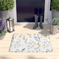 thumbnail image 2 of Pioneer Flower Floral Print Flannel Non Slip Door Rugs,Washable Door Mats Indoor,Decorative Door Mats,Dirt-Resistant and Absorbent Doormat for Entrance,Bedroom,Kitchen,Bathroom,31.5"x17", 2 of 4