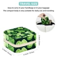 thumbnail image 5 of St. Patrick's Day Travel Portable Square Jewelry Box - Bracelet Holder and Jewelry Stand - Ideal for Rings, Earrings, Necklaces, and Bracelets - Suitable for Girls and Women, 5 of 6