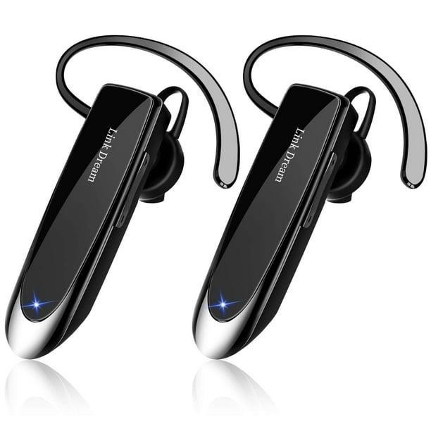Auricular Bluetooth Link Dream para teléfono celular inalámbrico, paquete de 2