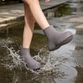 thumbnail image 6 of Unisex Silicone Rain Shoe Covers, Thickened Waterproof Overshoes, Nonslip Reusable Protectors, Outdoor Walking Cycling Gardening, Topliu, 6 of 9