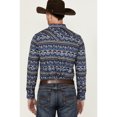 thumbnail image 4 of Cody James Men's Coyote Trail Southwestern Print Long Sleeve Snap Western Shirt - CJSU24W7-LTBL Medium, 4 of 4