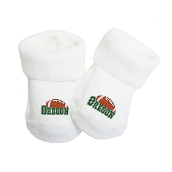 Future Tailgater Baby (0-9 months) Toe Sock Booties for Oregon Fans