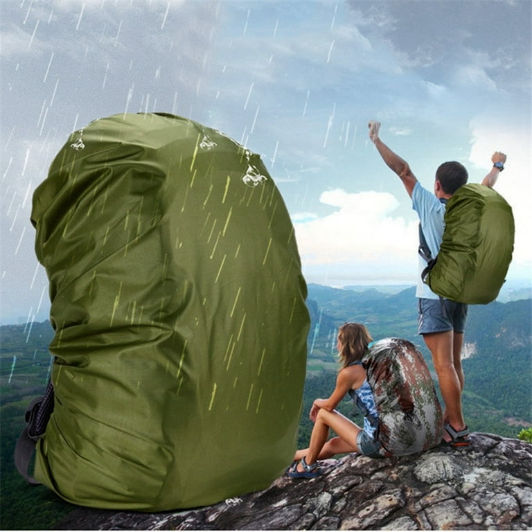 100L Backpack Rain Cover Waterproof Bag Dust Hiking Travel Camping Bags  Portable Large, Green