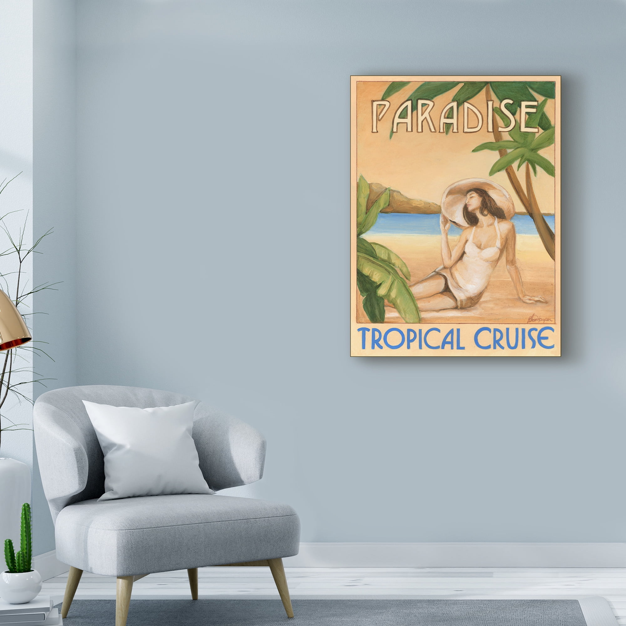 Trademark Fine Art 'Paradise Woman' Canvas Art by Ethan Harper