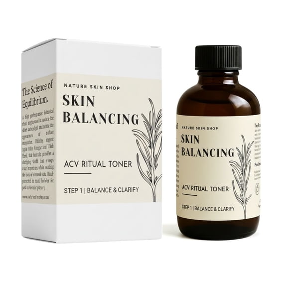 Nature Skin Shop Clarifying Apple Cider Vinegar and Rose Water, Refines Pores and Balances Oily Skin, Liquid, 4 oz