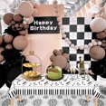 thumbnail image 4 of shiyou-3Pcs Music Notes Tablecloth Disposable Plastic Musical Notes Table Cover Black White Music Notes Tablecover Piano Music Table Cover for Music Themed Party Decorations, 4 of 4
