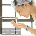 thumbnail image 4 of ZHUYING 12 PCS Face Wash Headband Wristband Set for Women Girls, Soft Microfiber Facial Spa Hair Wraps Makeup Skincare Bath Headbands Wrist Bands for Washing Face（White, Pink, Gray, Black）, 4 of 6