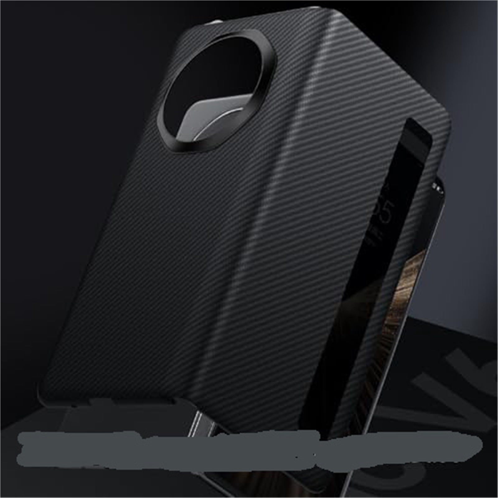 Case For Huawei Honor Magic V6, Genuine Leather Cover With Smart View Window Folio Anti-Fingerprint Camera Protective Shell