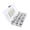 15pcs-Silver, variant on Tarp Cover Lock Fasteners with Rotating Button, Metal Mounting Hardware for Canvas Boat Motorhome Tent Installation Jobs