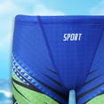 thumbnail image 6 of Quealent Boys Swim Jammers - Youth Competitive Swim Racing Team Swimming Shorts Swimsuit Trunks Bathing Suit Quick Dry UPF 50+ (Blue, 9-10 Years), 6 of 6