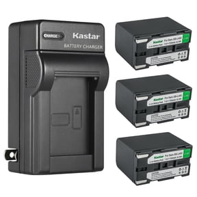 Kastar 3-Pack SB-L480 Battery and AC Wall Charger Replacement for Mamiya Leaf AFi-II 6, Mamiya Leaf AFi-II 7, Mamiya Leaf AFi-II 10, Mamiya Leaf Aptus-II 5, Mamiya Leaf Aptus-II 6 Medium Format Camera