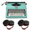 Royal 79101T Classic Manual Typewriter (Mint Green) and 2 Pack 7331525 Black/Red Nylon Ribbon