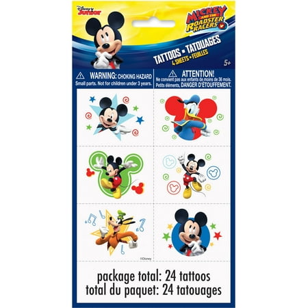 Mickey Mouse Temporary Tattoos, 24ct