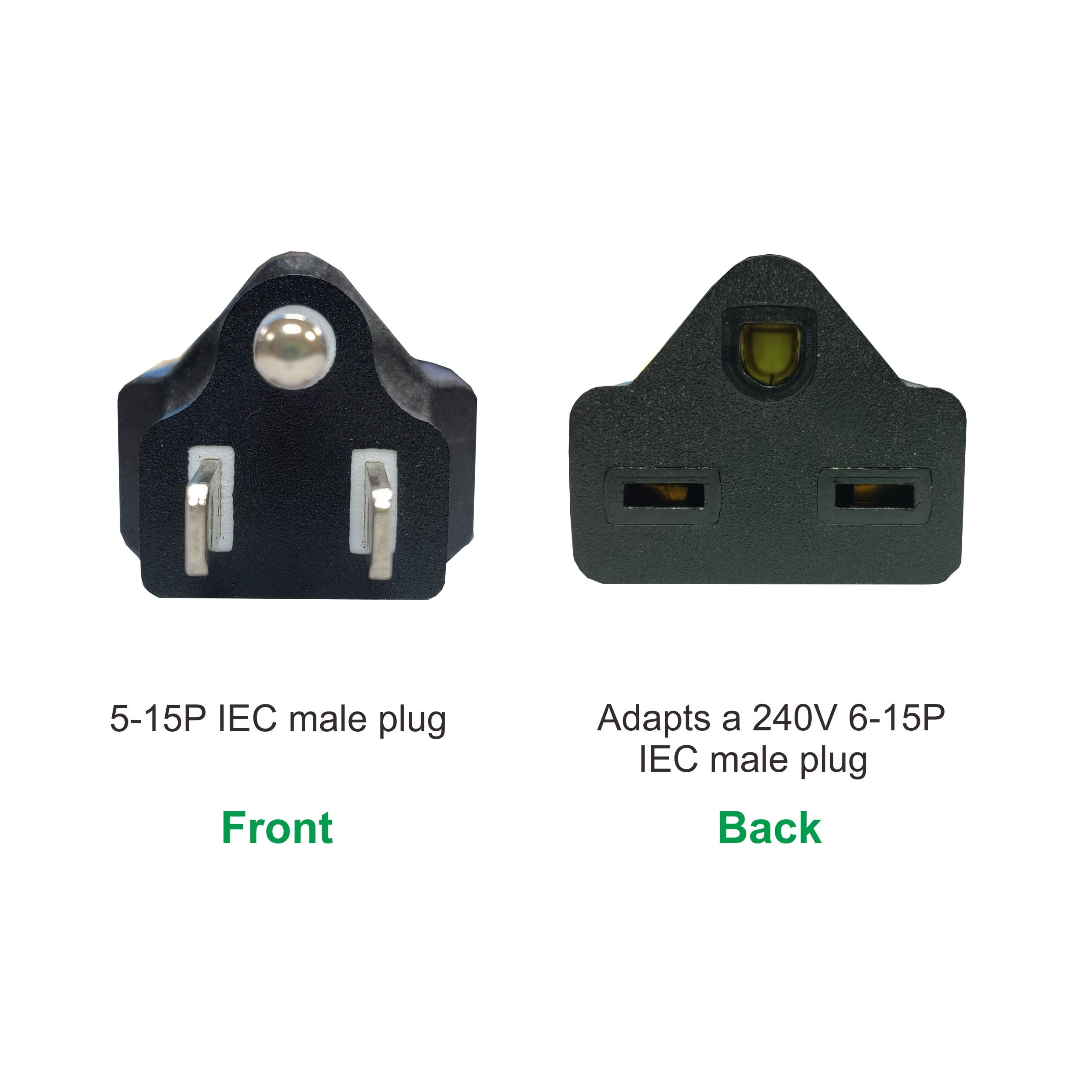 220V / 240V to 110V / 120V Plug Adapter Electrical Converter for US (1 PC)