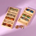 thumbnail image 4 of kurtrusly Wood Made Storage Box Large Capacity And Wide Display Space Glasses Box Organizer Glasses Display Tray 5 Slots 1Set, 4 of 6