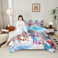 thumbnail image 4 of Castle Fairy Kids Nutcracker Snowman 2pcs Bedding Comforter Set,Christmas Tree Twin Comforter Sets,Candy Cane Breathable Bedding Set,Super Cozy Room Decor, 4 of 8