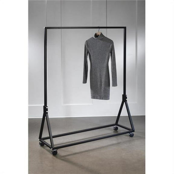 Tripar Triangle Base Metal Garment Rack - Black